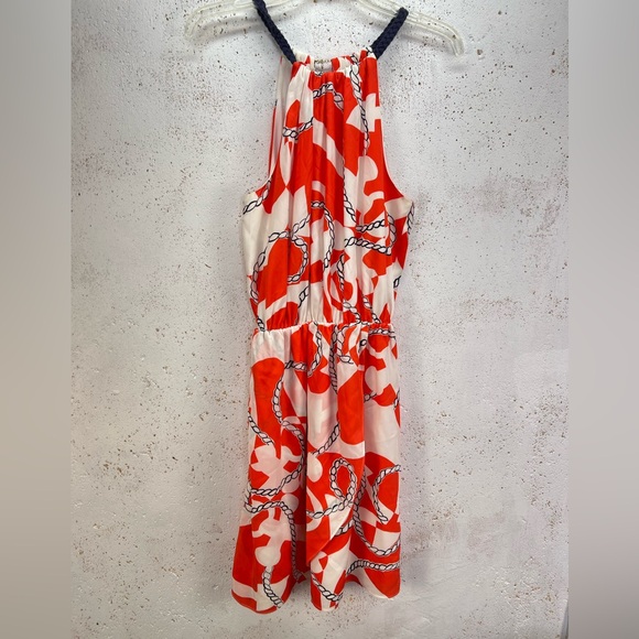 Lilly Pulitzer Tango Orange Booze Cruise Kenner Dress 100% Silk Size Small - Picture 3 of 13